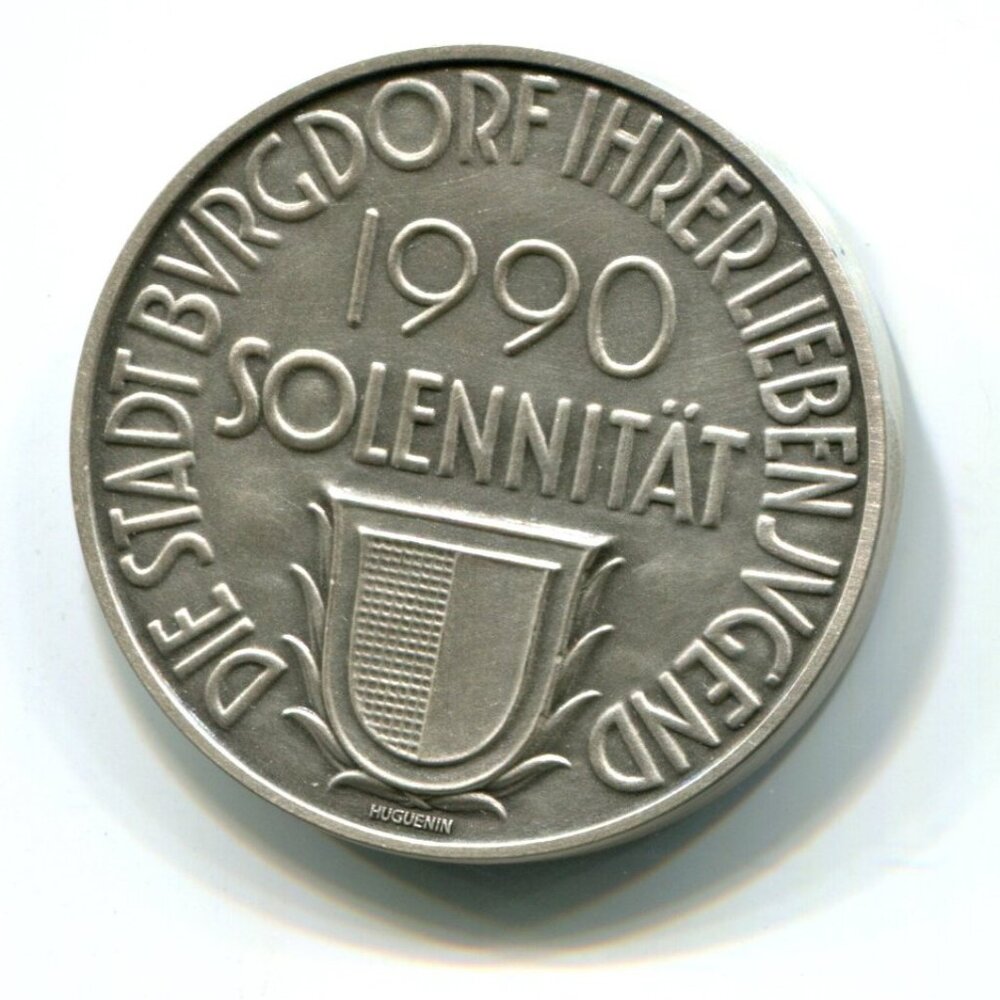 1990 Germany Stadt Burgdorf Commemorative Medal (b735-120)